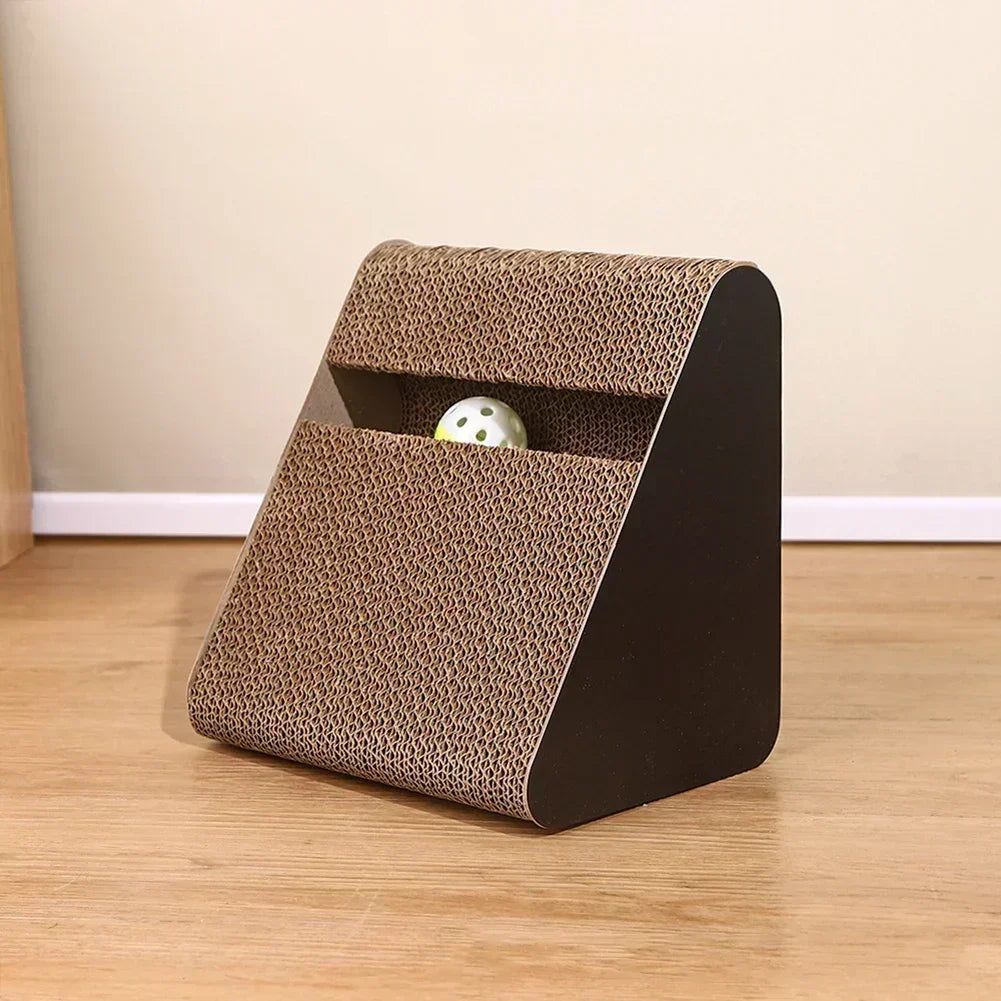 Cardboard Cat Scratcher – Triangle Climbing Frame for Pet Claw Training