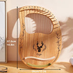 Mahogany Lyre Harp – 21 String Wooden Musical Instrument for Folk Music
