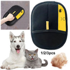 Pet Grooming Glove – Deshedding Massage Brush for Dog and Cat Hair Removal
