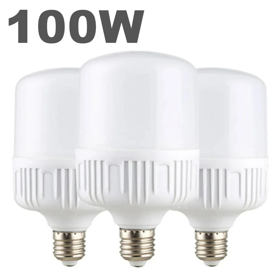 100W E27 LED Light Bulb – High Brightness Eye Protection for Home Lighting