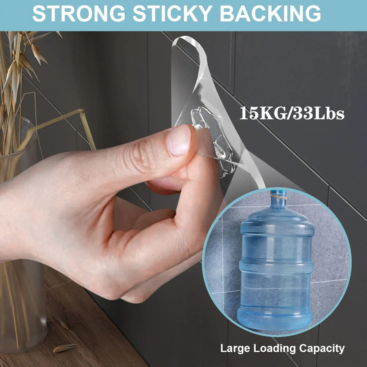 Self-Adhesive Wall Hooks – Waterproof and Oilproof for Kitchen Bathroom