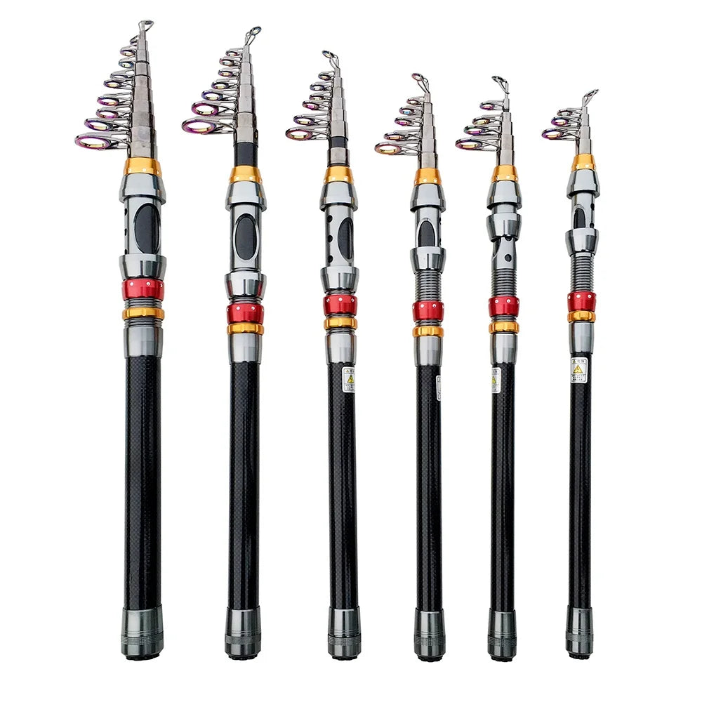 Telescopic Carbon Fiber Fishing Rod – Spinning Reel Combo for Outdoor Fishing
