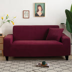 Jacquard Stretch Sofa Cover – Elastic Slipcover for L Shape and Standard Couches