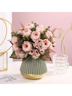 Artificial Peony Flower Bundle – Silk Floral Arrangement for Wedding Decor