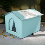Waterproof Outdoor Pet House – Foldable Winter Cave for Small Dogs and Cats