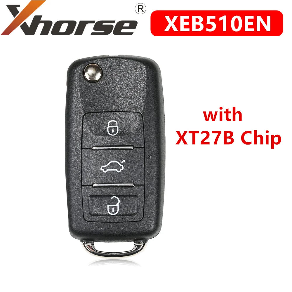 Super Remote Key Fob – Integrated XT27B Chip for Volkswagen B5 Replacement