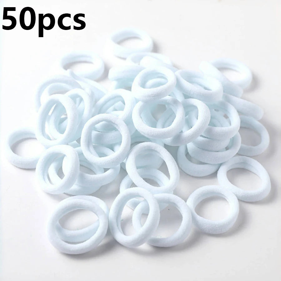 Nylon Hair Scrunchies – Colorful Elastic Ponytail Holders for Women and Girls