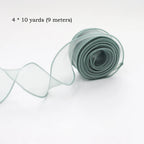 Chiffon Silk Ribbon – 10 Yard Organza Fabric for Wedding Decor and Crafting