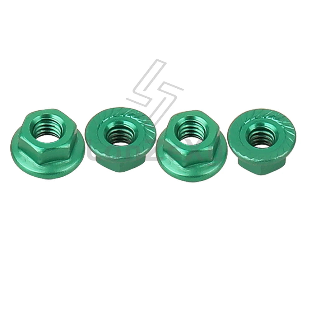 Aluminum Alloy Flange Lock Nut M4 – Universal Parts for 1/10 RC Crawler
