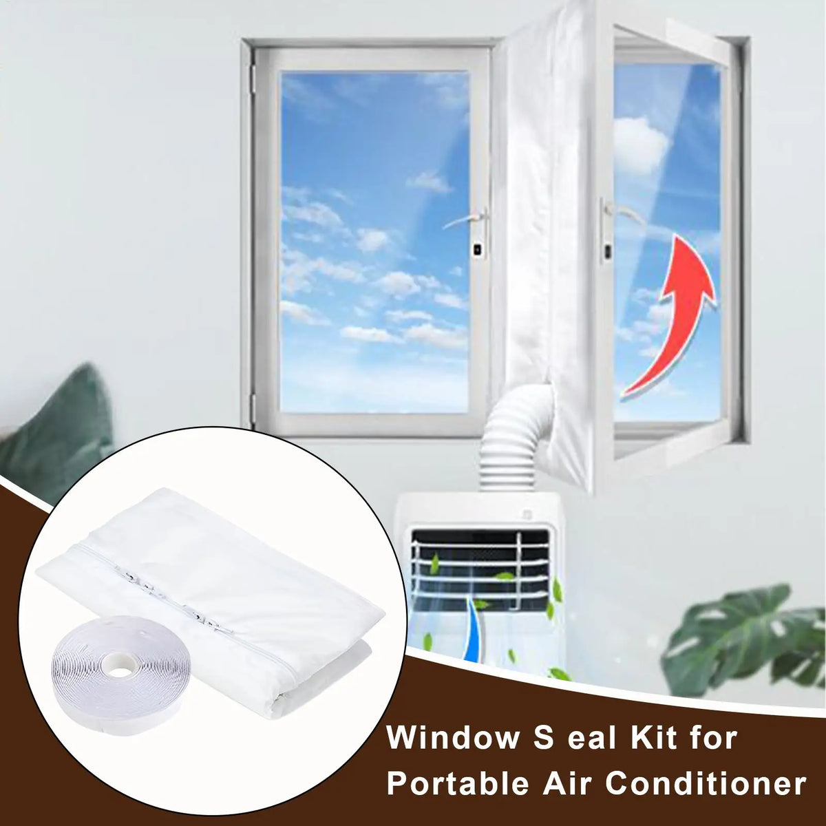 Portable Window Sealing Kit – Heat Shield Vent Guard for Air Conditioners