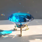 Crystal Diamond Glass Paperweight – Decorative Ornament for Romantic Proposals