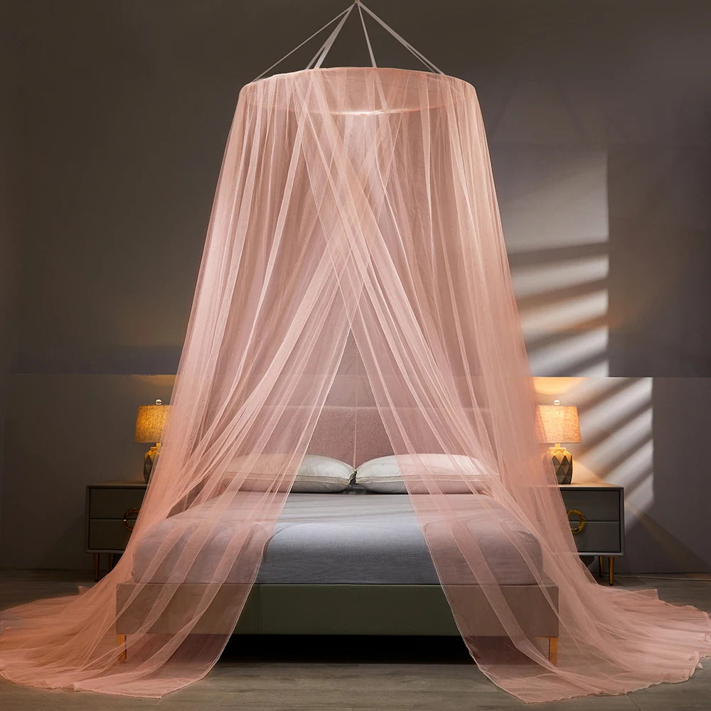 Elegant Mesh Mosquito Net – Double Bed Canopy for Home Bedroom Protection