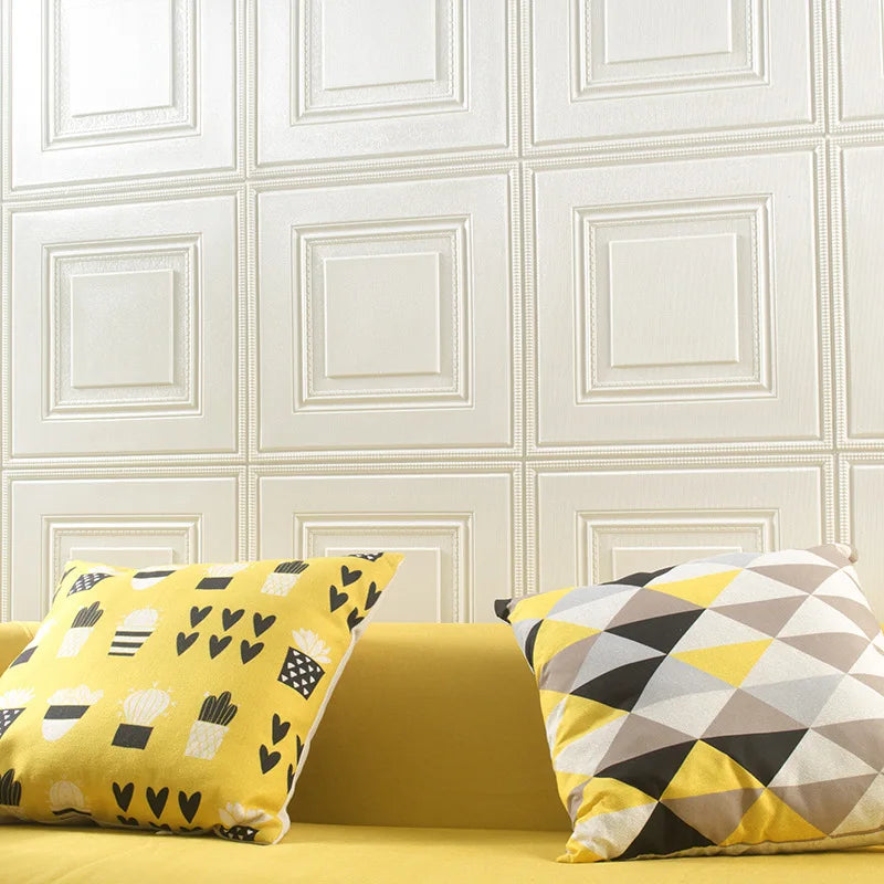 3D Foam Wall Stickers – Waterproof 70x70cm Peel and Stick for Home Decor