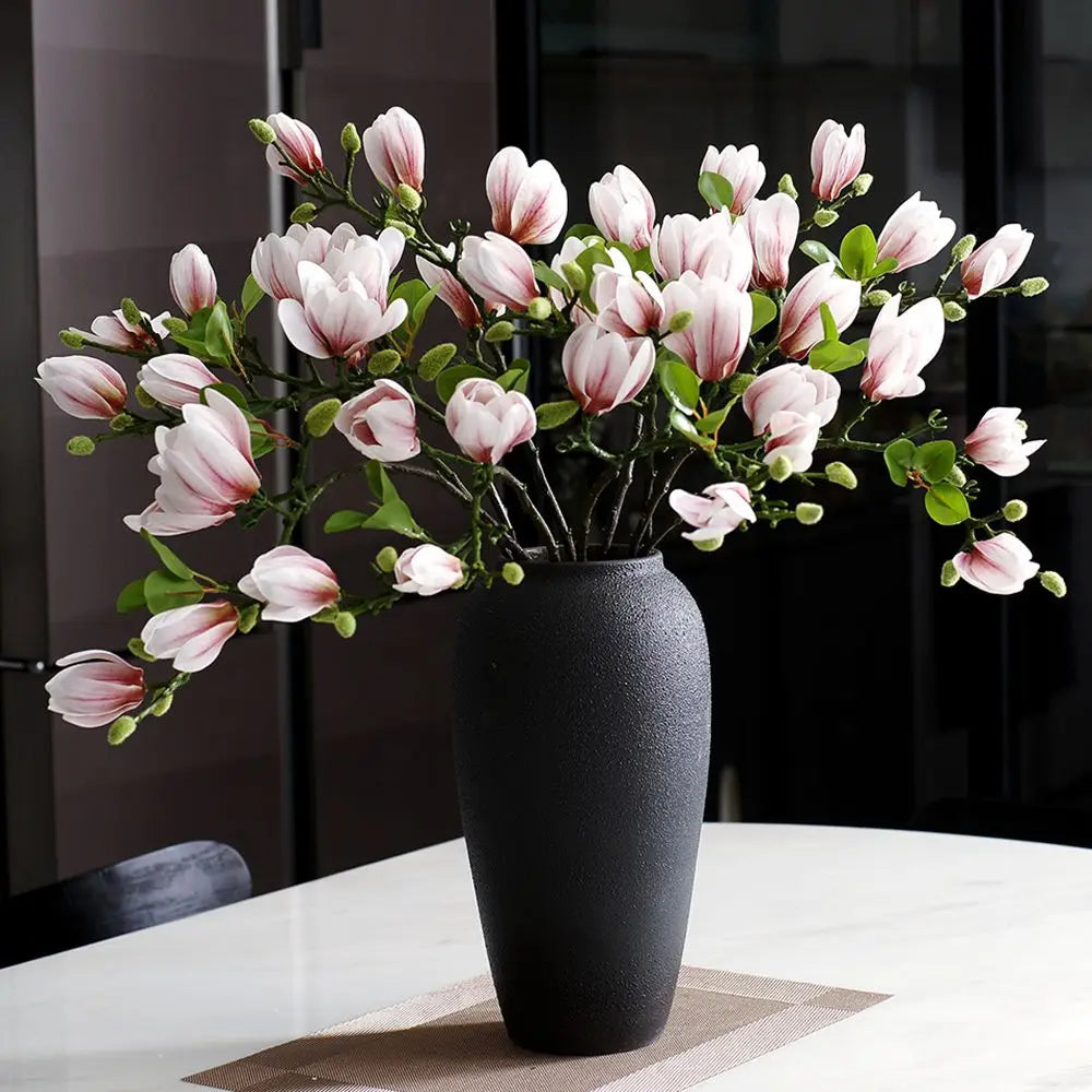 Artificial Silk Magnolia Flower – Realistic Floral Decor for Wedding Garden