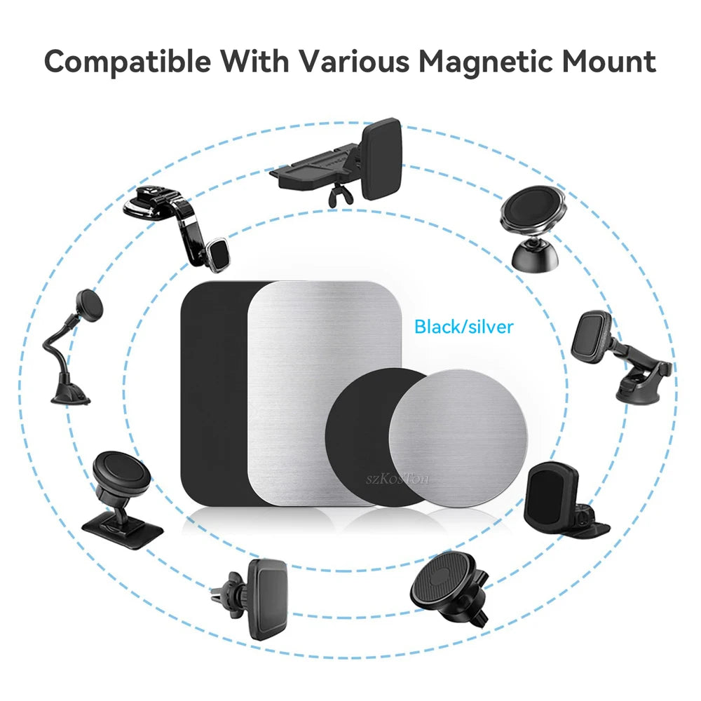 Universal Metal Magnetic Plate – Iron Disk Sticker for Car Phone Holders