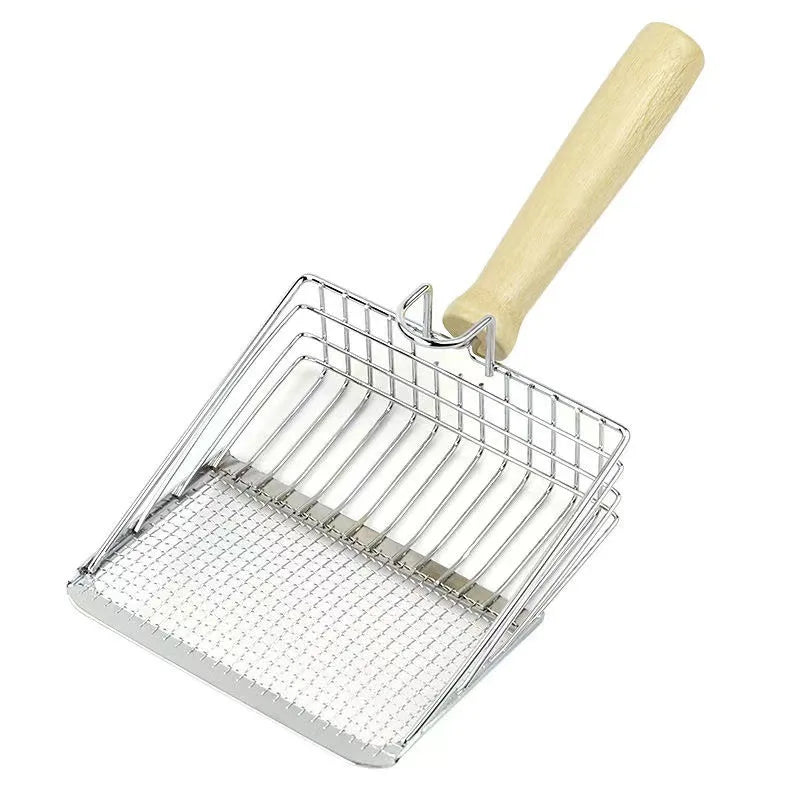 Stainless Steel Cat Litter Scoop – Durable Mesh Sifter for Pet Cleaning