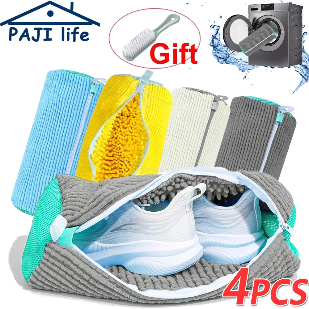 Mesh Sneaker Washing Bag – Reusable Protective Laundry Pouch for Tennis Shoes
