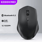 Wireless Dual-Mode Mouse – Silent Rechargeable Accessory for Laptop PC