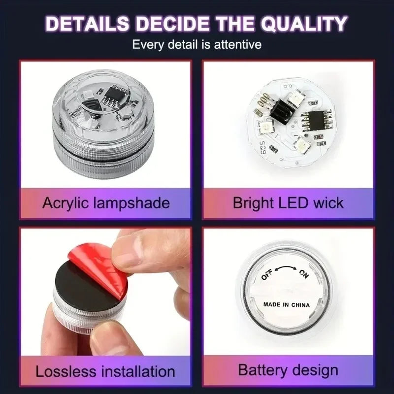 Wireless LED Ambient Interior Light – Adhesive Atmosphere Lamp for Auto Decor