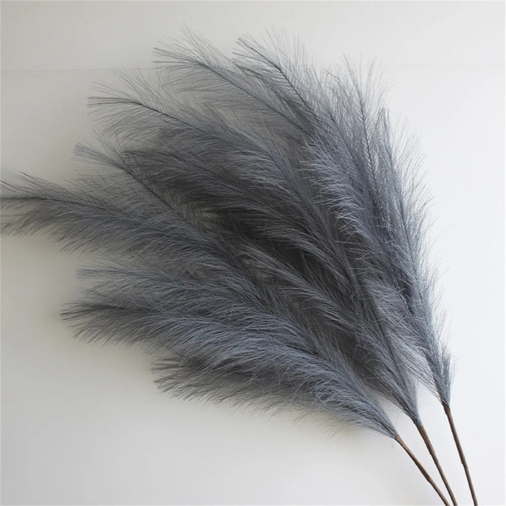 Artificial Pampas Grass – 39 Inch Faux Reed Stems for Boho Home Wedding Decor