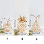 Crystal Rhinestone Apple Ornament – Sparkling Miniature Decor for Home