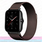 Milanese Stainless Steel Watch Band – 20mm 22mm Strap for Amazfit Smartwatches