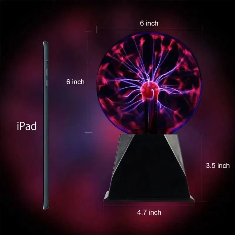 Magic Plasma Ball Lamp – Interactive Electrostatic Light for Kids Decor
