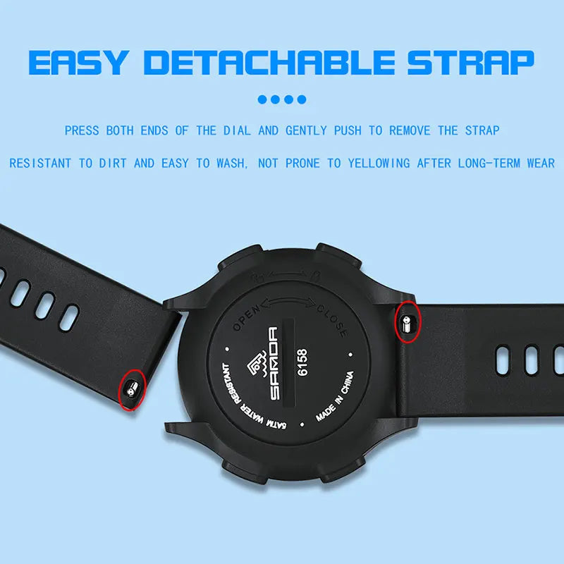 Digital Sports Watch – Waterproof Large Display for Outdoor Athletics
