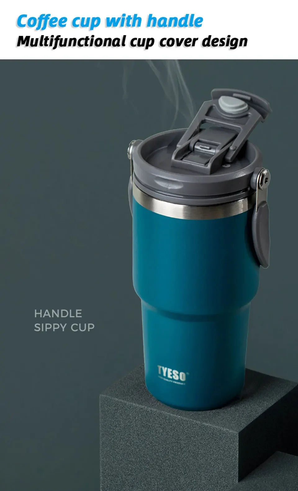 Stainless Steel Insulated Tumbler – 900ml Double-Wall Cup for Travel and Office