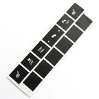 Heated Seat Button Repair Decals – Matte Black Stickers for Jeep Cherokee