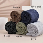 Thermal Terry Winter Socks – Thick Unisex Crew for Cold Weather