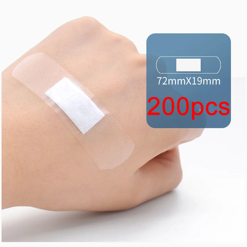 Adhesive Wound Bandages – Transparent Anti-Bacteria Plasters for First Aid