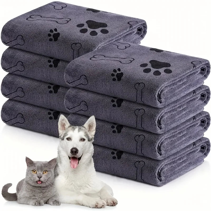 Microfiber Dog Towel – Quick-Drying Absorbent Bath Towel for Pets