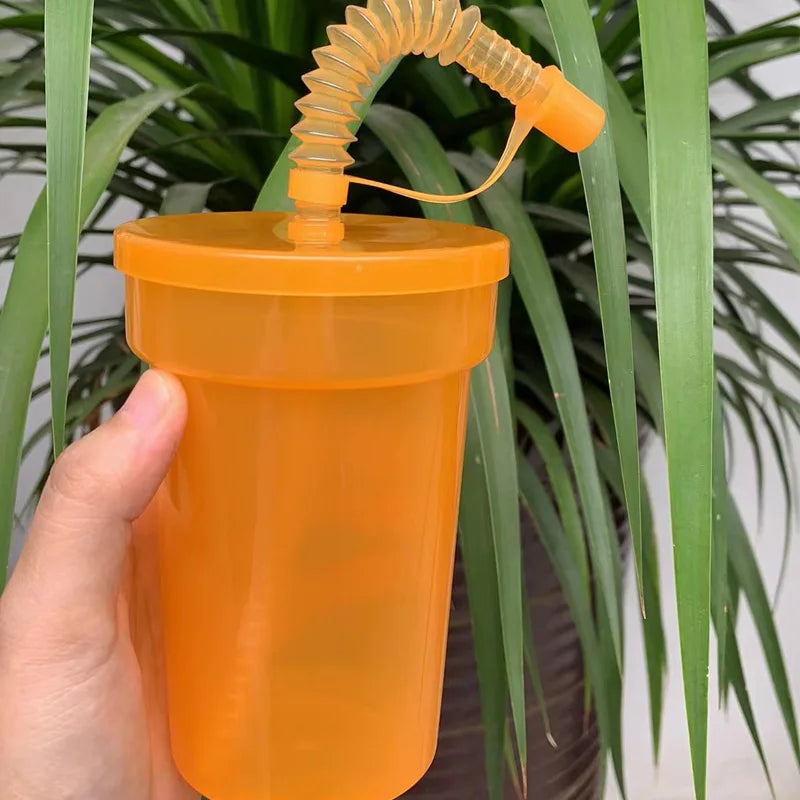 Neon Sipper Cups – Reusable Spill-Proof Drinking Mugs for Party and Travel