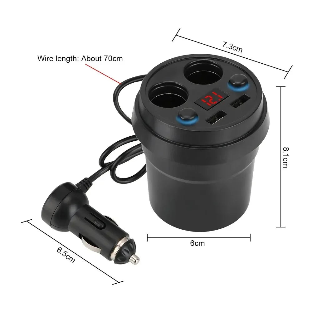 Dual USB Car Charger – 3.1A Fast Power Adapter for Mobile Devices