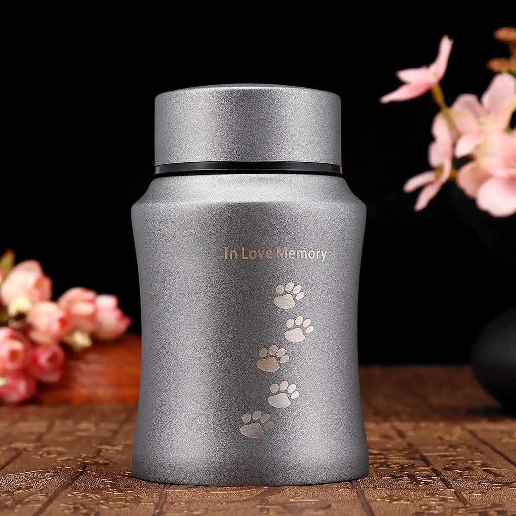 Stainless Steel Tree Pet Urn – Memorial Keepsake for Cat and Dog Ashes