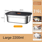 304 Stainless Steel Bento Box – Leak-Proof Food Container for Camping Lunch