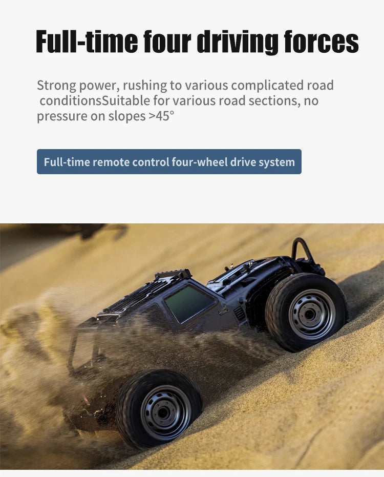 4WD Off-Road RC Monster Truck – 50km/h Remote Control for Adults and Kids