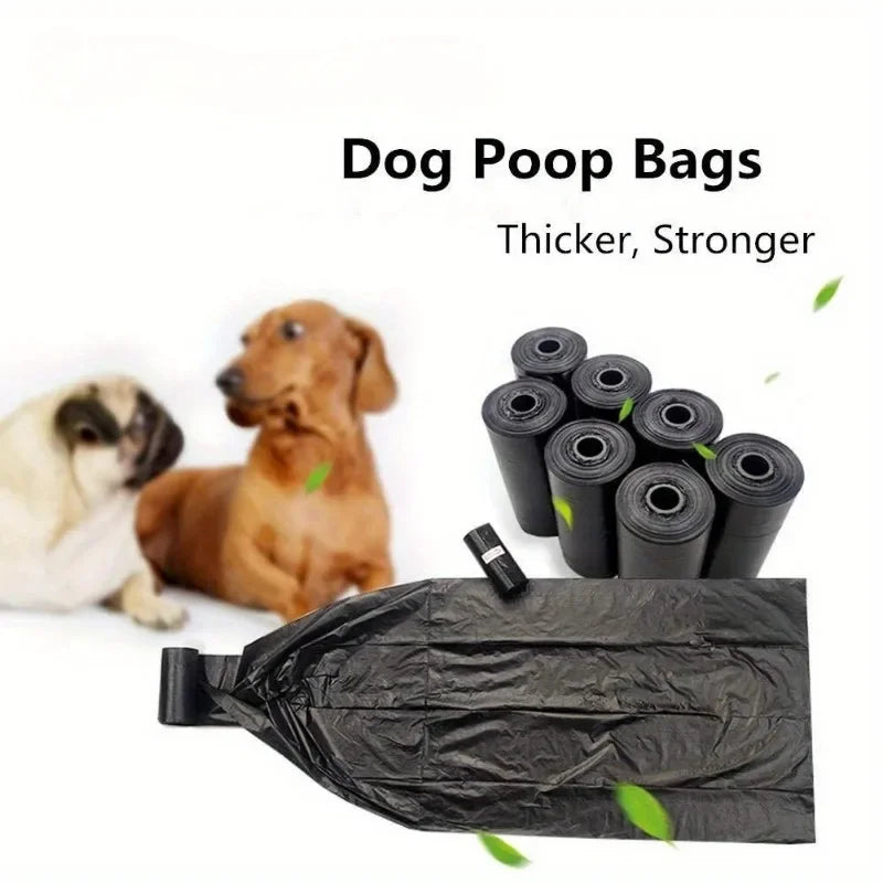 Dog Poop Bags – Leak Proof Waste Bags with Dispenser for Outdoor Walking