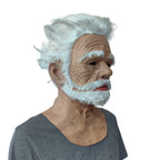 Realistic Bald Old Man Mask – Latex Creepy Cosplay Prop for Halloween