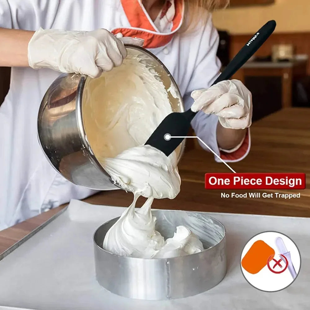 Silicone Spatula Set – Heat-Resistant Non-Stick Tools for Cooking and Baking