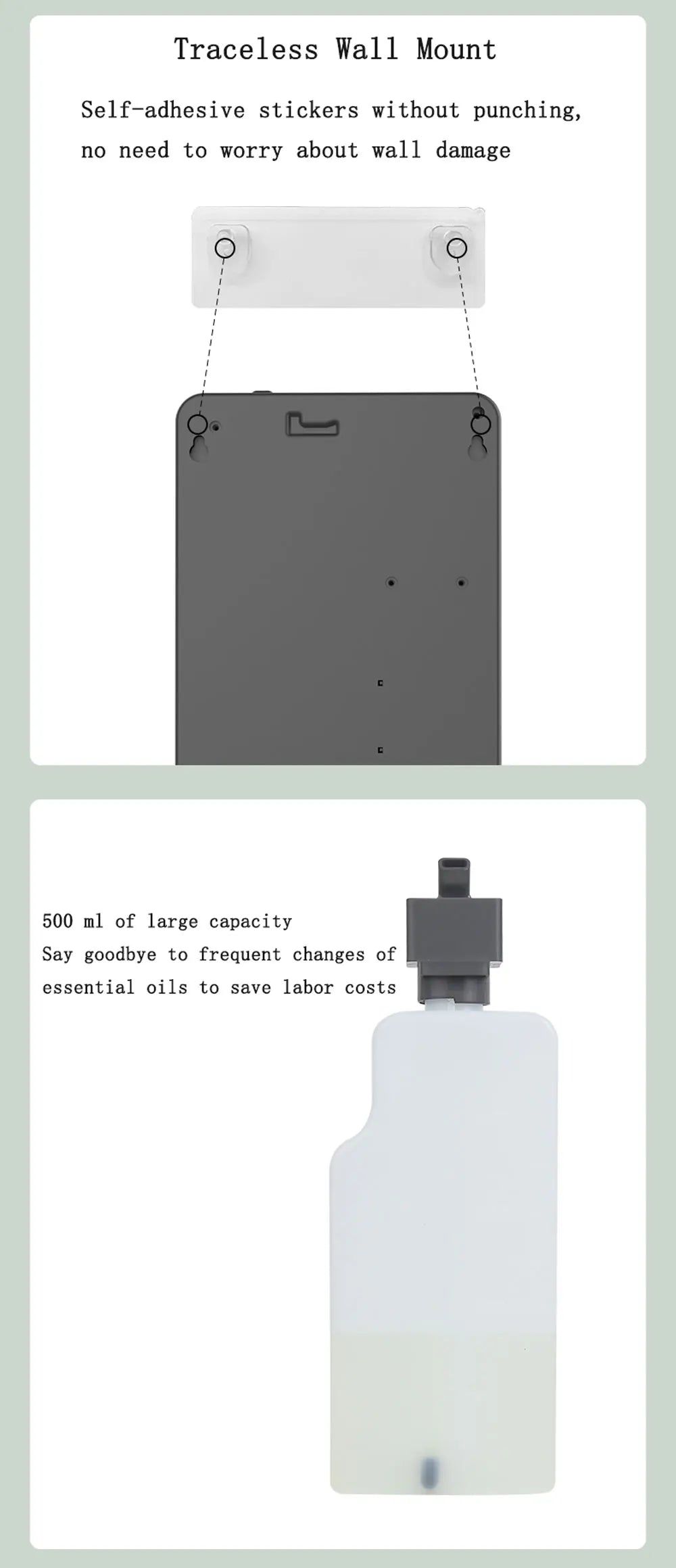 500ml Waterless Fragrance Diffuser – Smart Essential Oil Machine for Home