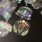 Holographic Glitter Stickers – Transparent Waterproof Decals for Scrapbooking