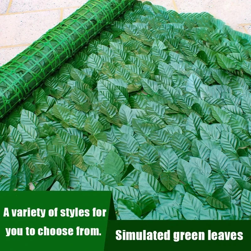 Artificial Ivy Fence Screen – 50x300cm Faux Leaf Hedge for Garden Privacy