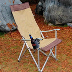 Portable Camping Chair Cup Tray – Clip-on Drink Holder for Outdoor Fishing