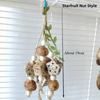 Cotton Rope Bird Chewing Toy – Bite Resistant Pinecone Toy for Parrot Training