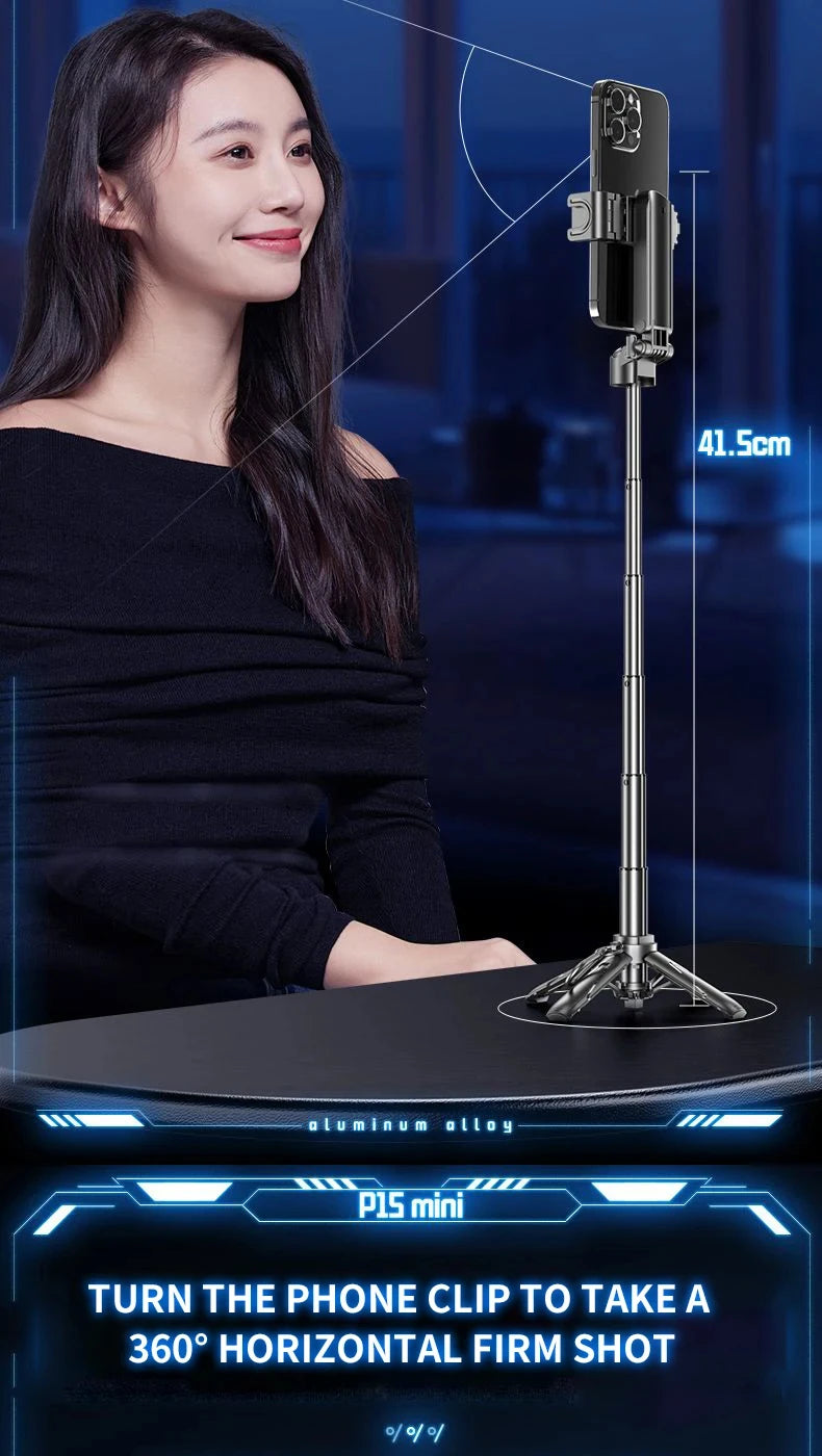Portable Bluetooth Selfie Stick – Telescopic Tripod for Travel Photography