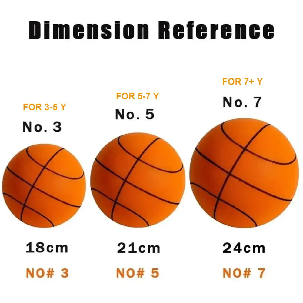 Silent Foam Basketball – Mute Indoor Training Ball for Kids Birthday Gift