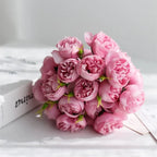 Silk Peony and Rose Bouquet – Artificial Floral Arrangement for Home Wedding