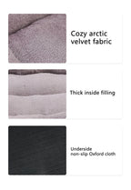 Soft Square Dog Bed – Warm Washable Cushion for Medium to Large Dogs